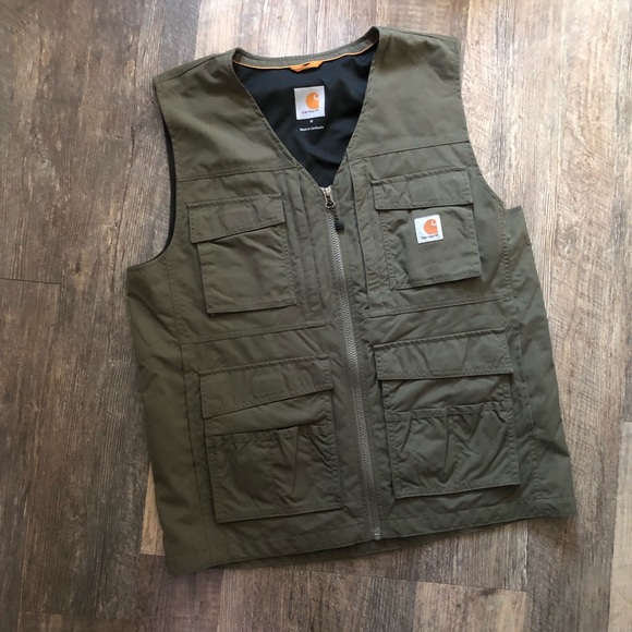 Carhartt Olive Rain Defender Vest 